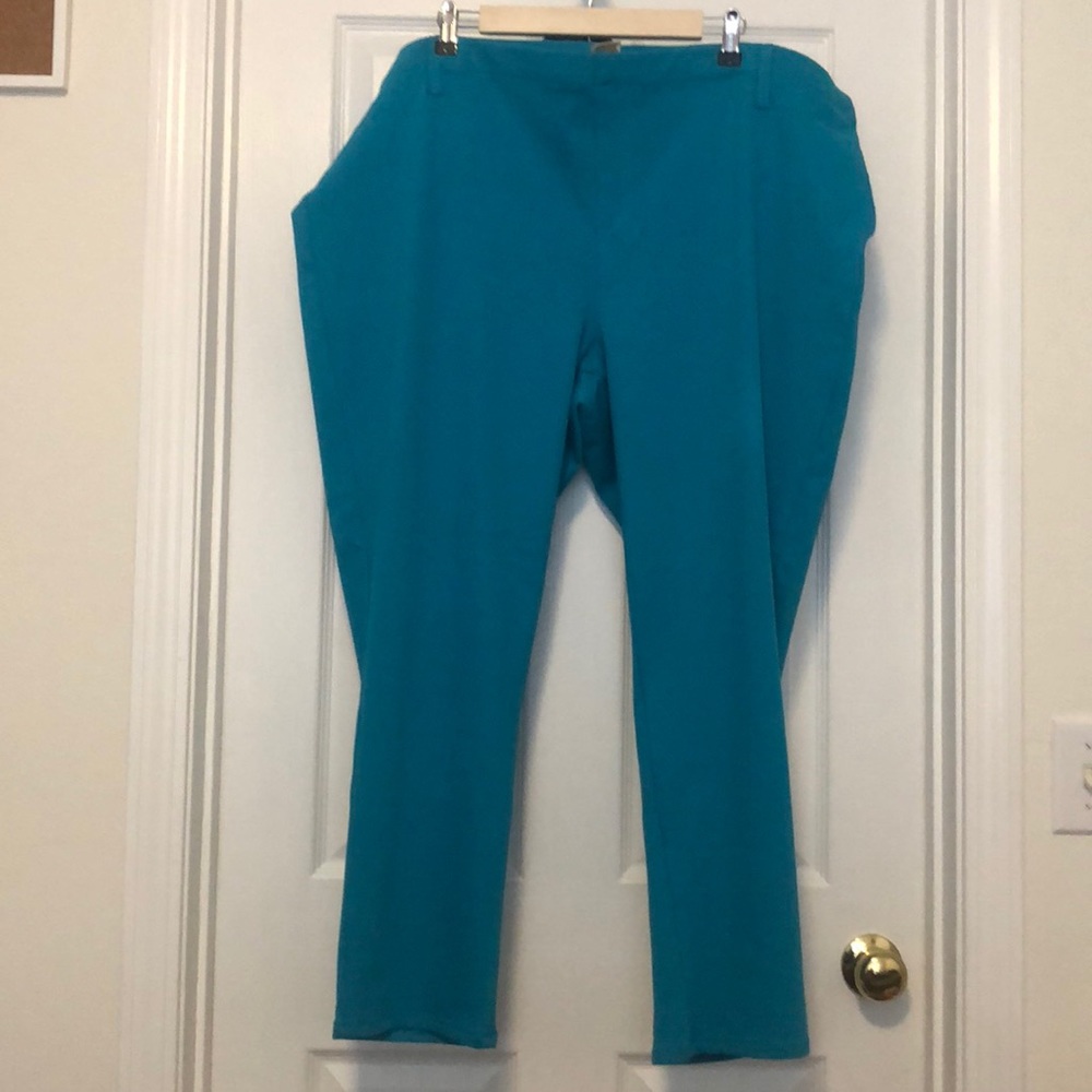 Turquoise jeggings